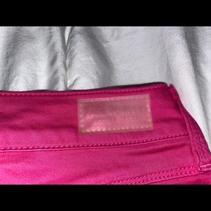 Fade to blue hot pink jeans